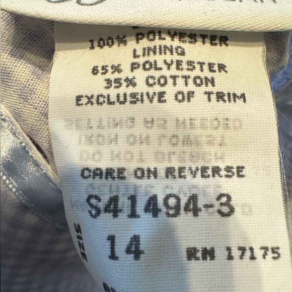 NWT! Bonnie Jean Purple Checkered Floral Dress - Size 14💛 - Picture 7 of 8